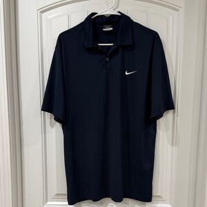 EUC Nike Golf Men's Navy Blue Polo Shirt